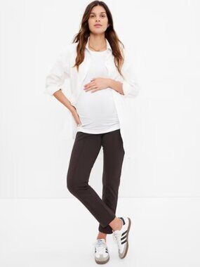 Gap Maternity Brown Full Panel Ponte Pants